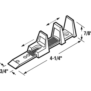 4 1/4" Adjustable Door Guide