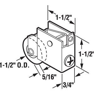 Sliding Door Hardware - Bottom Roller for Fullview Door