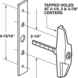 Universal Sliding Door Locking Handle