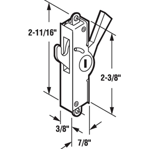 Surface Mounted Lever Handle Lock