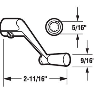Casement Operator Handle