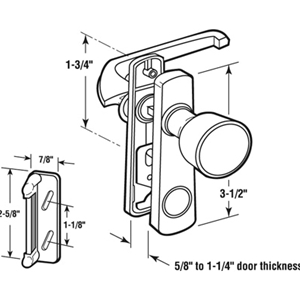 Turn Knob Silent Latch Set