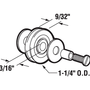Nylon Wheel Complete with Bushings