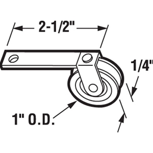 Nylon Wheel Tension Spring Roller