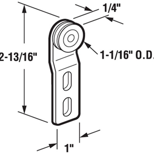 Top Roller with 1 1/16" Ball Bearing Wheel