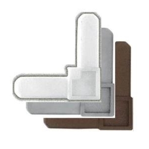 Screen Corners Plastic 3/4" High x 3/8" Wide