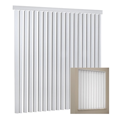 White 3 1/2" Window Vertical Blind