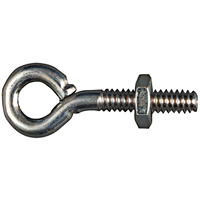 Nails & Fasteners - Zinc Plated Steel Eye Bolt with Nut