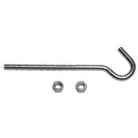 Nails & Fasteners - Zinc Plated Steel Eye Bolts with 2 Hex Nuts