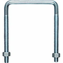 Nails & Fasteners - Zinc Plated Steel Square U-Bolts