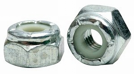 Nails & Fasteners - Coarse Thread Hex Nut with Nylon Insert