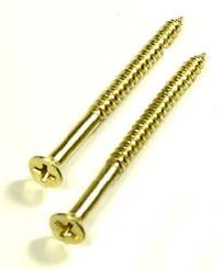 Nails & Fasteners - Flat Head Brass Wood Screw