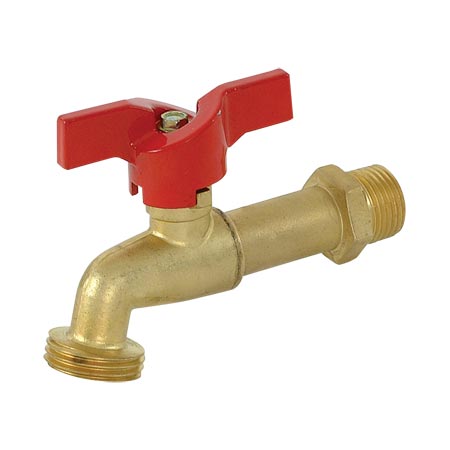 Brass 1/4 Turn Hose No Kink HoseBibb