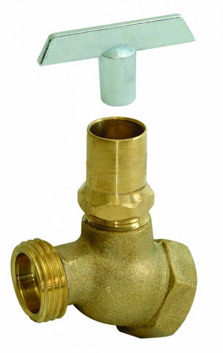 Brass Loose Key No Kink Bibb