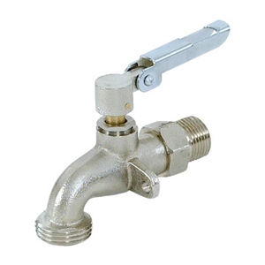 Brass 1/4 Turn Lock Lever (SSS) Hose Bibb