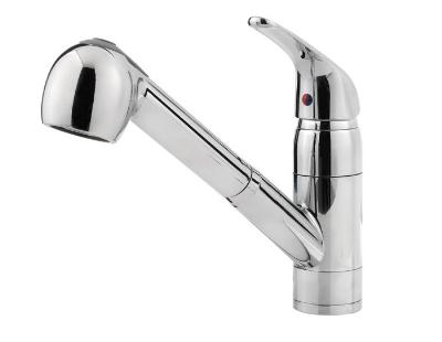 Traditional Pull Out Kitchen Faucet polished Chrome