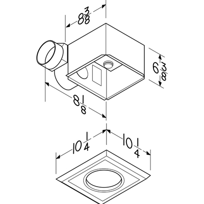 Broan Nutone Bathroom Fan / Heat Lamp