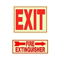 Glow in the Dark Safety Signs