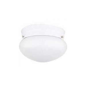 1 Light Opal Mushroom Fixture