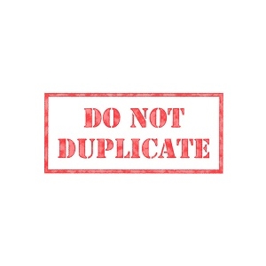 Do Not Duplicate Stamp