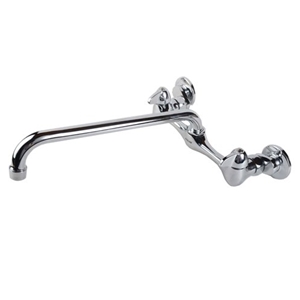 Wallmount Faucet With 10" Tubular Spout