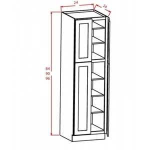 Wall Pantry 4 Doors 5 Shelves
