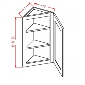 Wall Cabinet - Angle Wall Cabinet 1 Door 3 Shelves