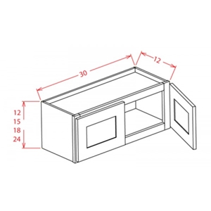 Wall Cabinet - Wall Bridge Cabinet - 2 Doors