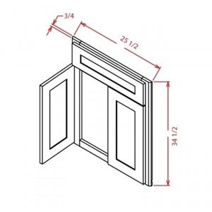 Base Cabinet - Corner Sink Base Front