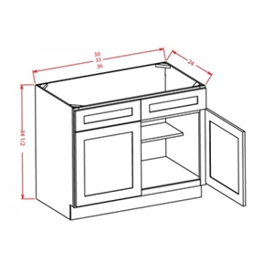 Base Cabinet - Sink Base Cabinet  2 Door 2 False Drawer