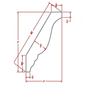 shaker espresso decorative crown molding