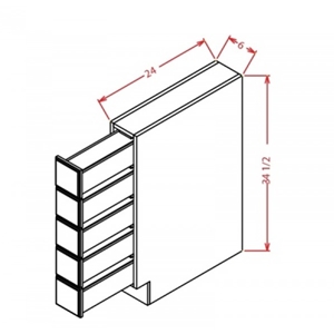 base spice drawer panel