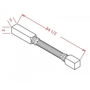 fluted decorative leg