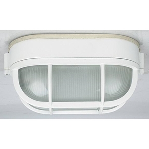 Outdoor Security Lighting - Outdoor Oval Bulkhead Light Fixture