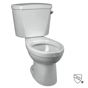 Round Front Toilet 1.28 GPF - 10" Rough In-Two Piece Ultra Low Flush Winfield