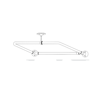 "D" Style Shower Rods