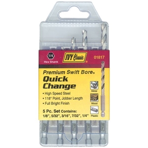 5 Pc. Quick Change Drill Set