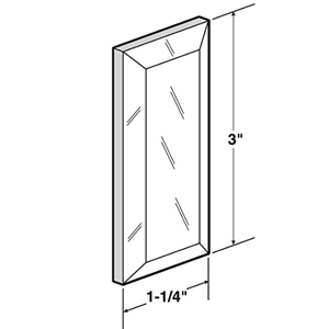Mirror Door Glass Pull with Adhesive Back