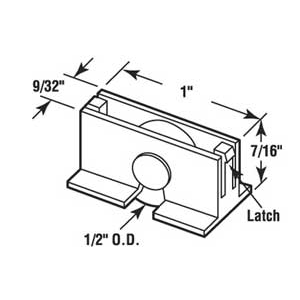 Sliding Window Roller Assembly - Nylon Roller For Superlite - 2 Pack