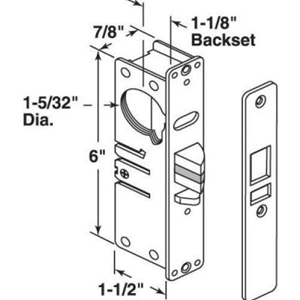 Exit Door Deadlatch (1-1/8" backset)