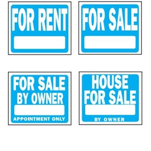 Extra  Heavy-Duty  Plastic  Real  Estate  Signs