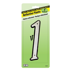 4˝ Reflective Plastic House Numbers