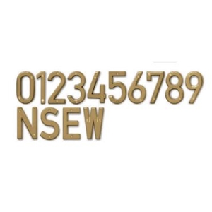 4˝ Polished Brass Numbers and Letters