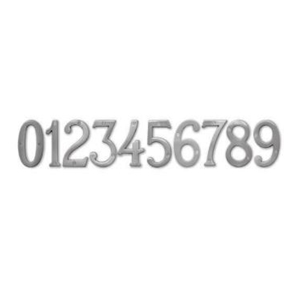4˝ Satin Nickel Numbers