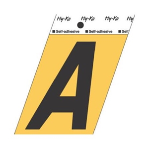 3 1⁄2˝ Press-On Gold Aluminum Numbers, Letters and Symbols
