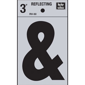 3˝ Bend & Peel Reflective Vinyl Numbers, Letters and Symbols