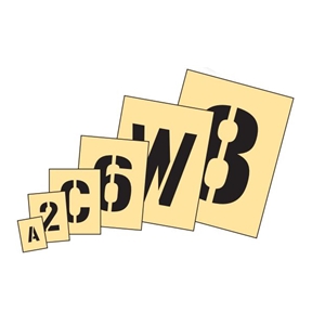 Carded Number & Letter Stencils