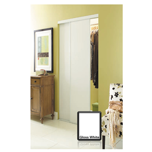 Aspen Gloss White Finish Mirror Closet Door