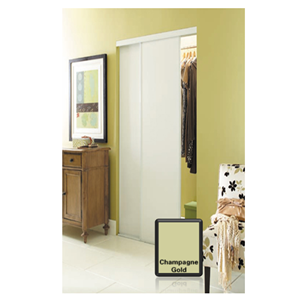 Aspen Champagne Gold Finish Mirror Closet Door