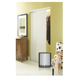 Aspen Satin Nickel Finish Mirror Closet Door